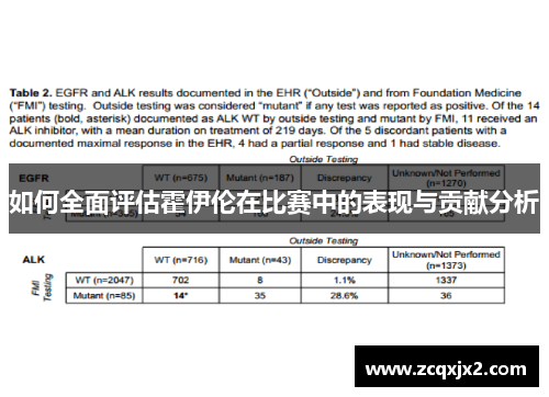 如何全面评估霍伊伦在比赛中的表现与贡献分析